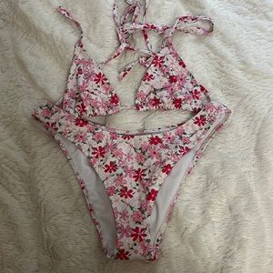 Pacsun Swim floral bikini